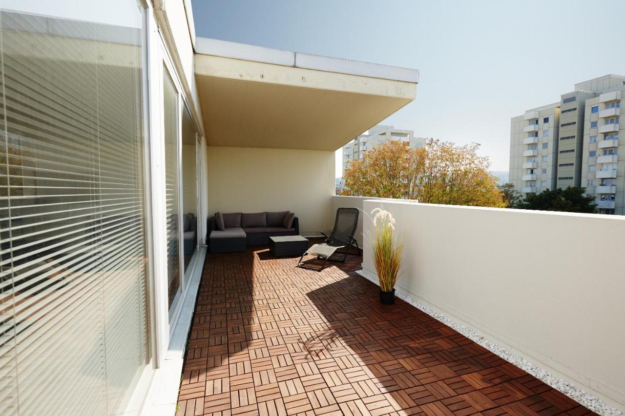Stylisches Penthouse In Karlsruhe -Durlach Exterior foto